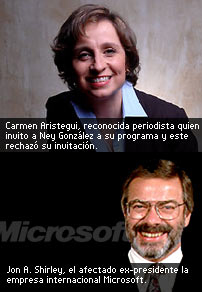 Ney Gonzalez y Carmen Aristegui