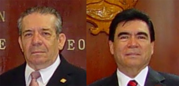 Los Magistrados German Rodriguez y González Pineda.