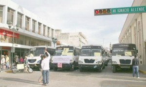 El Pasado Lunes los Transportistas de Nayarit realizaron una protesta durante varias horas.