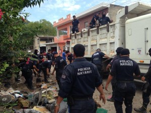 policia nayarit inundacion