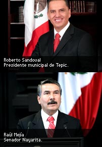 Roberto Sandoval y Raúl Mejía